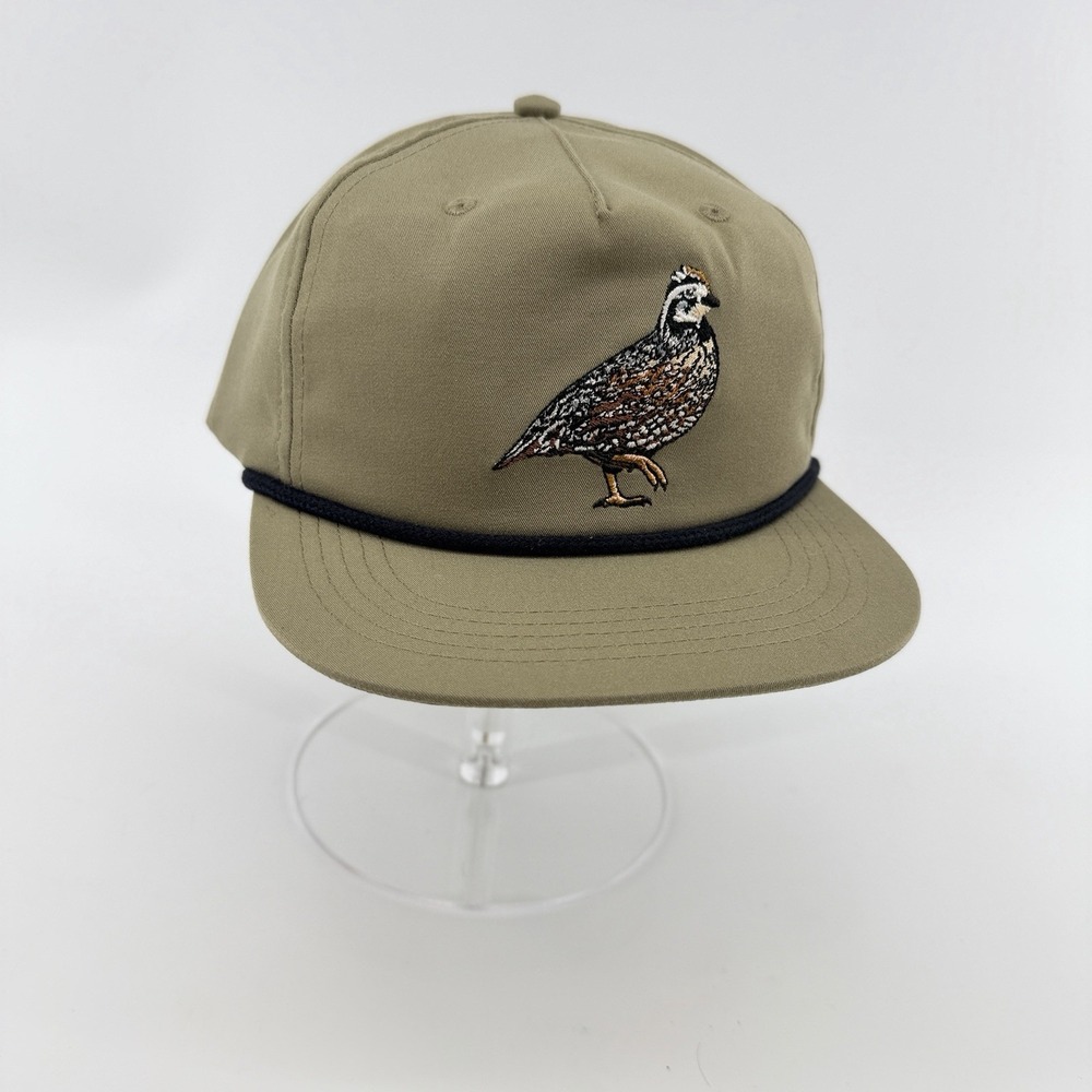 NEW Duck Camp x Quail Forever Bobwhite Hat 2.0 Sagebrush Rope Snapback NWT